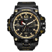 

SMAEL watch Men 1545 Top Luxury Dual Display Military Quartz Watch Men Shock Resistant Clock Relogio Sports Style Digital watch