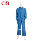 Flame retardant reflect stripes clothing nomex working coveralls