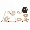 24 /31 Inch Colored Wood Tic Tac Toe Wood Nought and Crosses Outdoor Family lawn Game Fun or Home