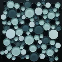 Black And White Round Crystal Glass