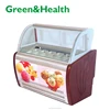 Green&Health 10 trays gelato freezer used chest type ice cream display freezer and fridge for restaurant equipment price