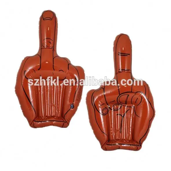 middle finger,goldenfinger brown middle finger big inflatable cheering hand