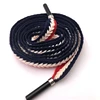 Customized wholesale pure cotton yarn red, blue and white tricolor garment rope-pulling Hoodie rope