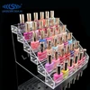 custom made counter top 6 tiers acrylic cosmetic display lipstick stand holder for retail or advertise