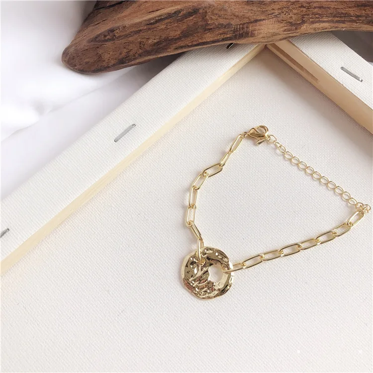 geometric metal Korean bracelet 18k real gold plated bracelet creative hollow coin vintage bracelet cuff bangle women female, As photo
geometric metal Korean bracelet 18k real gold plated bracelet creative hollow coin vintage bracelet cuff bangle women female, As photo