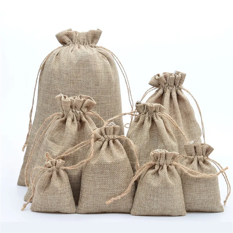 7*9cm Double layer high quality Natural Linen drawstring bags Jewelry Pouch Jute bags burlap package bags for gift
7*9cm Double layer high quality Natural Linen drawstring bags Jewelry Pouch Jute bags burlap package bags for gift