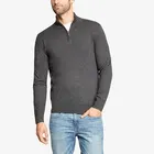 half zipper new men winter 100% cashmere high quality pullover sweater