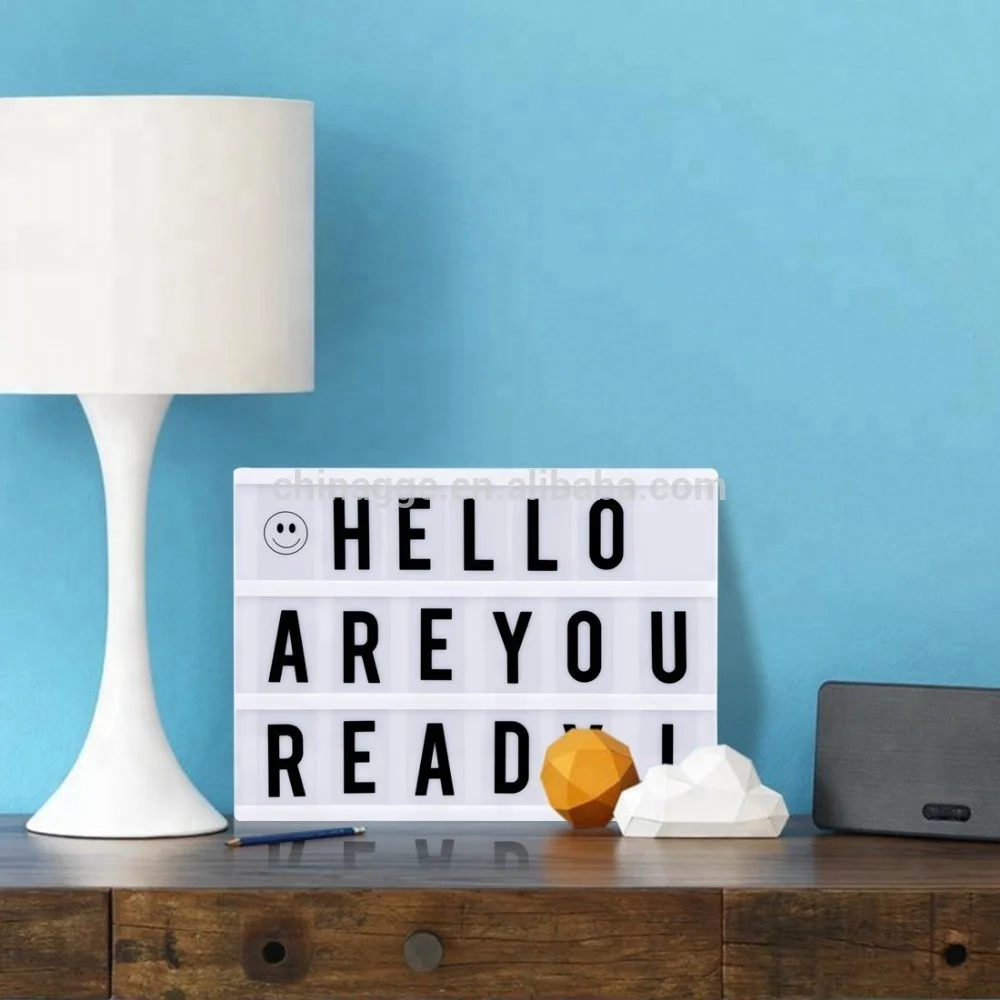 DC5V USB Battery Powered New Holiday Gifts Light Up Message Board Christmas Birthday Gifts Set LED Cinema Light Box with Letters
DC5V USB Battery Powered New Holiday Gifts Light Up Message Board Christmas Birthday Gifts Set LED Cinema Light Box with Letters