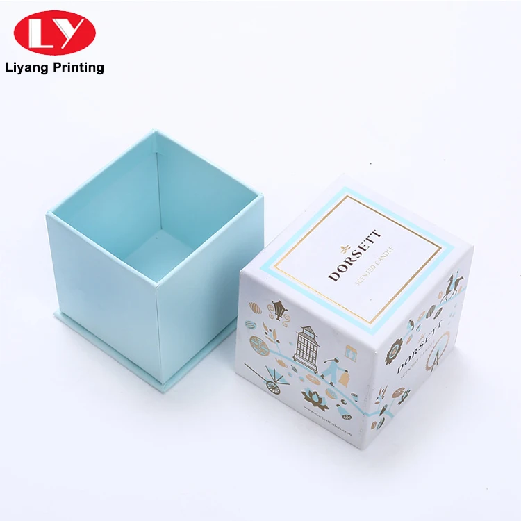 luxury design custom printing paper cardboard gift candle box