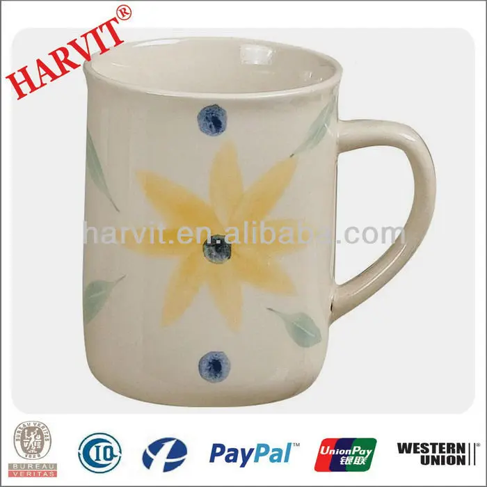 2014 new products stoneware mugs/handpainted ceramic mug/cheap