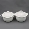 Custom White Cookware Porcelain Soup Bowl Cooking Pot