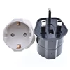 Wholesale EU 2 pins to UK plug adapter UK England conversion plug with 13A fused BS power plug travel universal socket