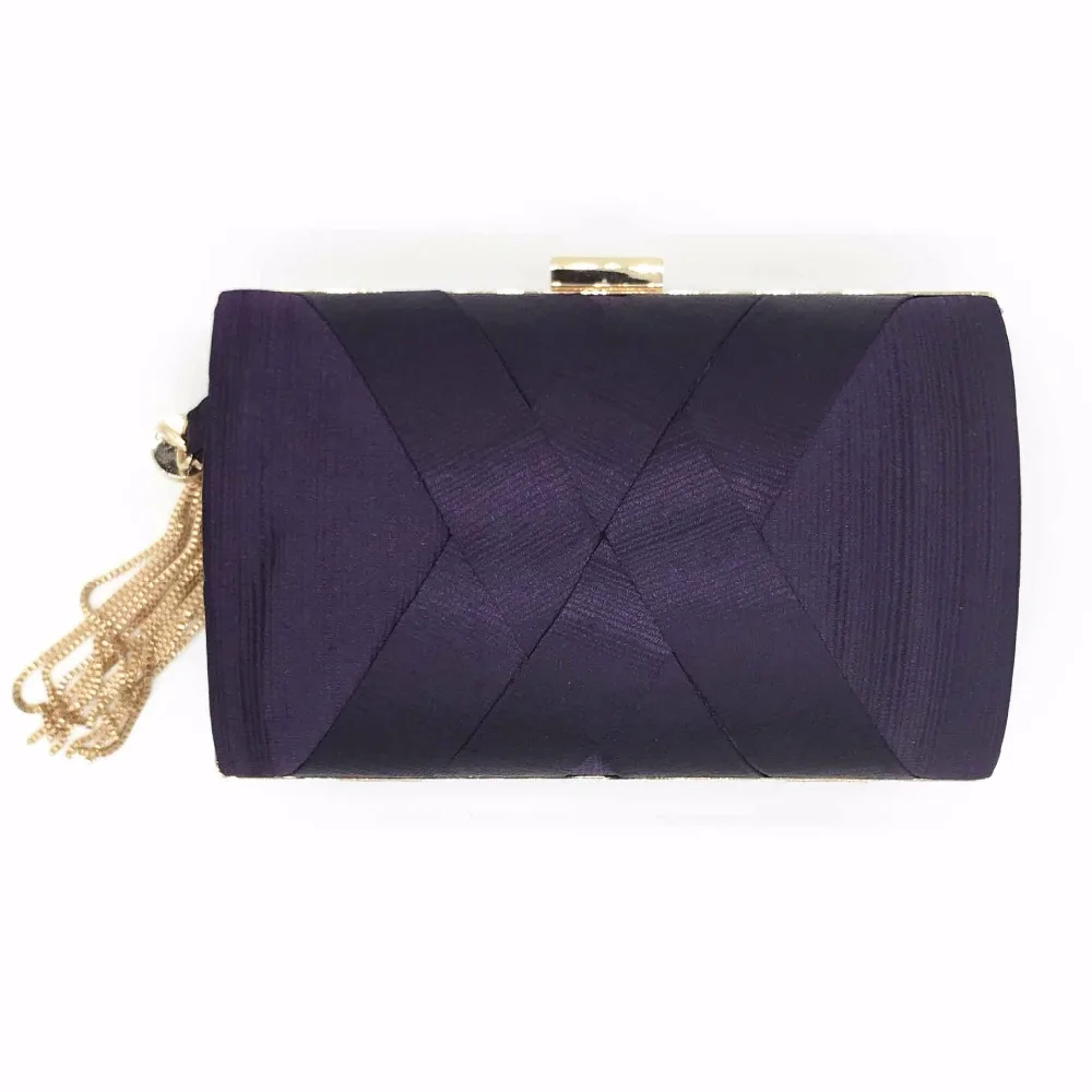 Purple clutch purse