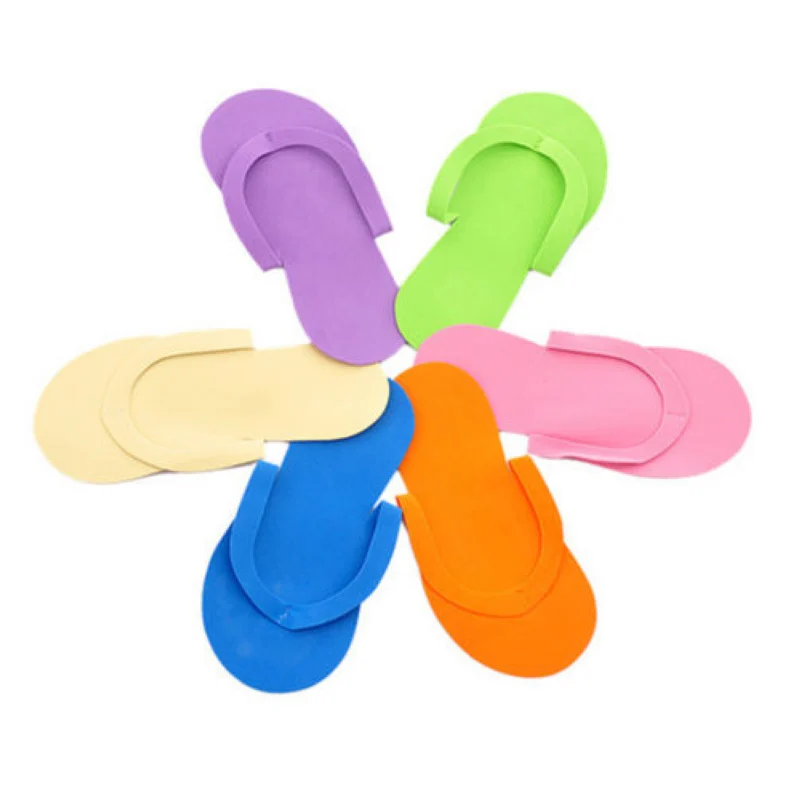 Usa e getta Pantofole Schiuma di Alta Qualità Spa Pedicure Flip Flop Colori Assortiti Per Il Salone