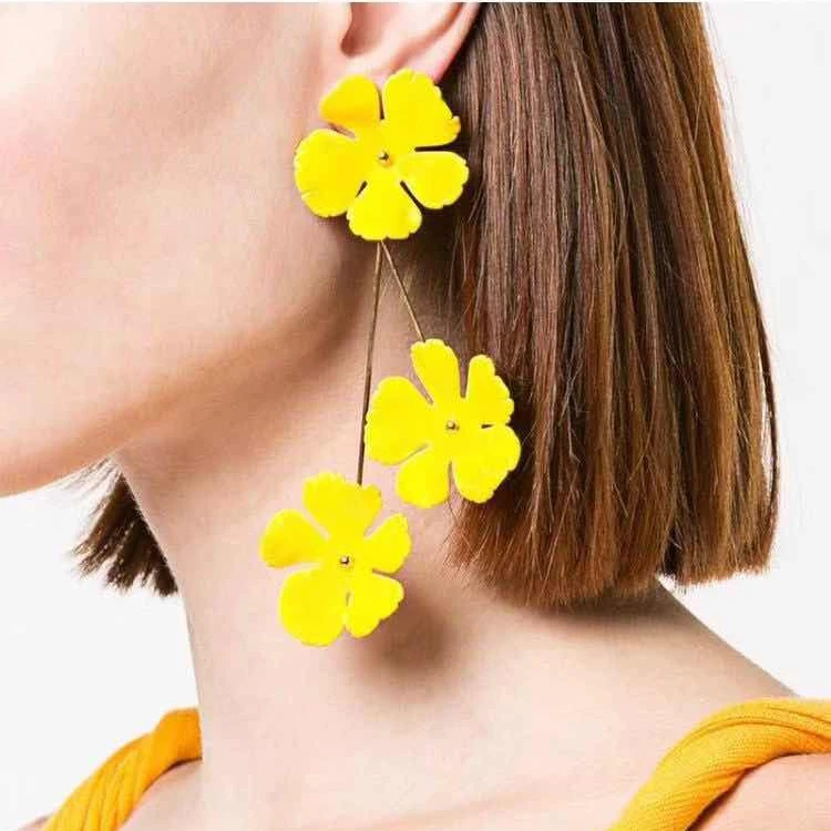 Barlaycs 2019 New Fashion Statement Korean Bohemian Cute Fabric Flower Drop Dangle Earrings for Women Ladies Jewelry, Colorful
Barlaycs 2019 New Fashion Statement Korean Bohemian Cute Fabric Flower Drop Dangle Earrings for Women Ladies Jewelry, Colorful