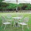 Cheap White Wrought Cast Iron outdoor table and chair