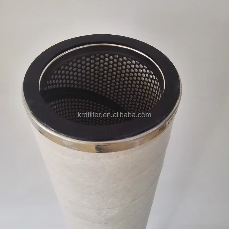High level of defined filtration efficiency gas coalescer and gas particle filter elements