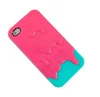 3d phone case for iphone 4 3d Melt Ice cream Skin Hard Case Cover for Apple iPhone 4 and 4s Protect Cell