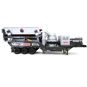 Multiple-trailers mobile rock crusher , mobile impact rock crusher for sale , mobile rock crusher