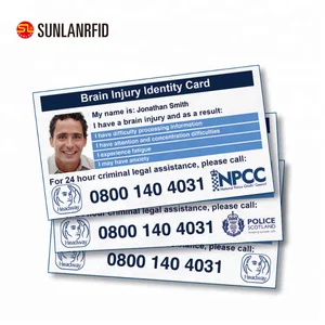 custom design plastic pvc rfid inkjet pvc school photo id cards
