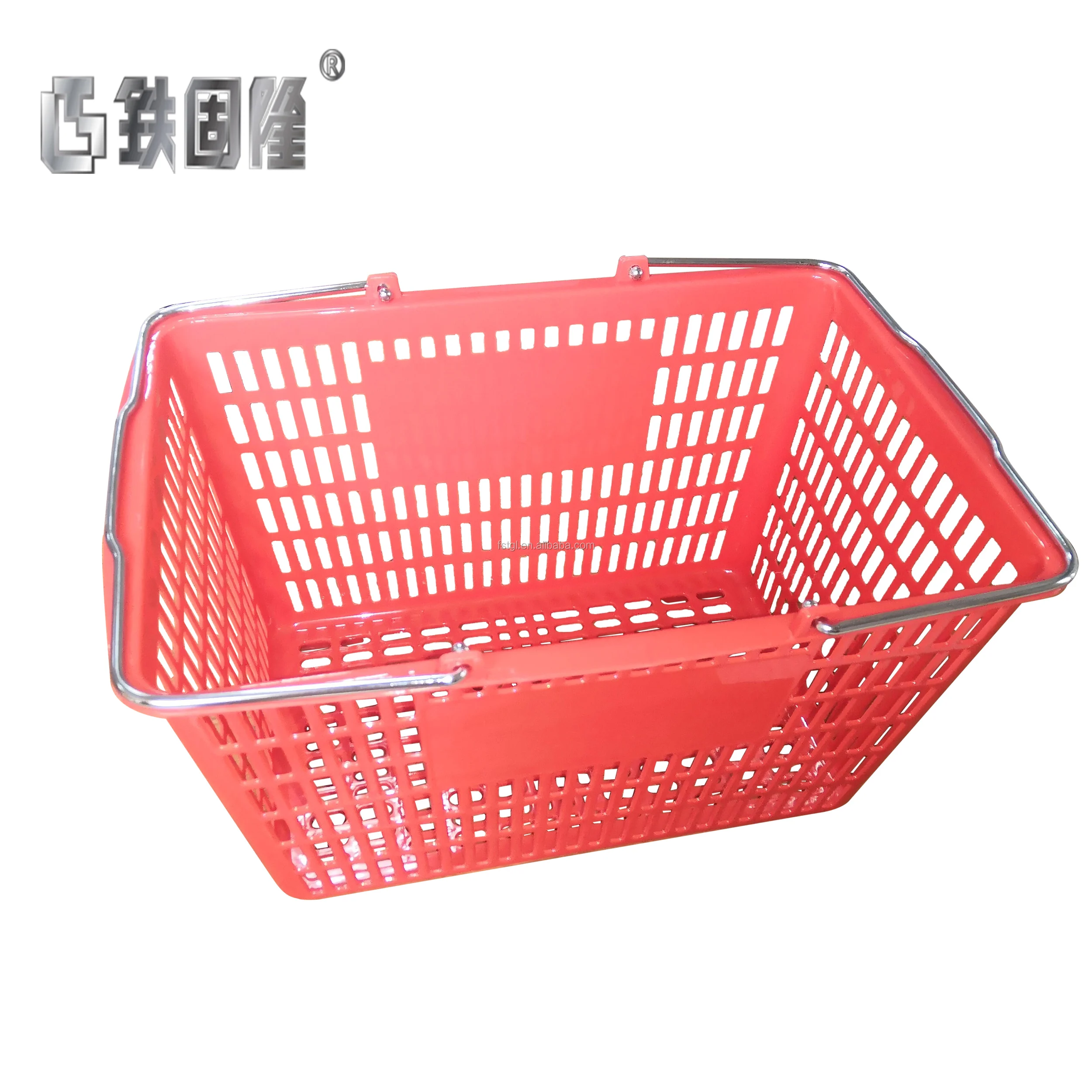 wholesale metal and plastic shopping baskets with