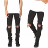 OEM high quality wholesale black skinny mens ripped china jeans mens cloths