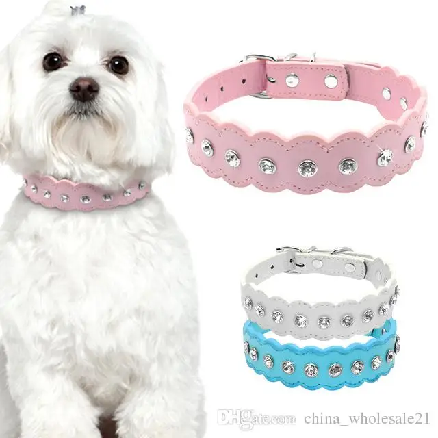 Small Dog Collar Rhinestone Pu Leather Puppy Cat Collars Diamante Crystal Studded Pet Necklace For Chihuahua mascotas
Small Dog Collar Rhinestone Pu Leather Puppy Cat Collars Diamante Crystal Studded Pet Necklace For Chihuahua mascotas
