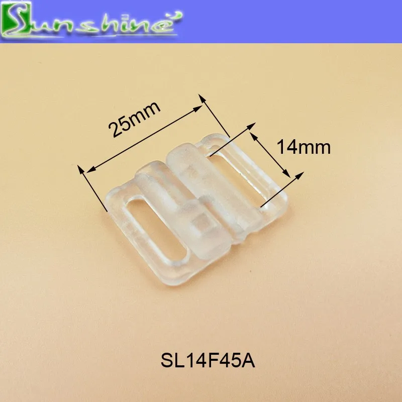 White bra front clasp swimwear plasthic buckle in nickle free