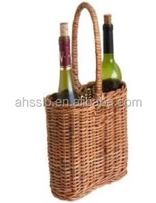 2 бутылки плетеная корзина для вина