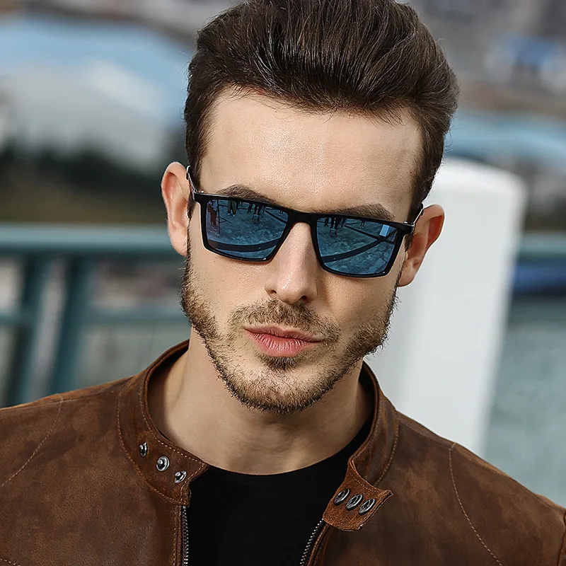 2021Fashion Retro Personality Frame Trend Black Frame Men Driving Polarized PC Sunglasses
2021Fashion Retro Personality Frame Trend Black Frame Men Driving Polarized PC Sunglasses
