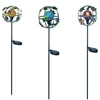 Flower Frame Rotational Round Shape Solar Garden Stake Light Decorated Your House