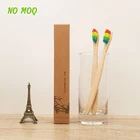Eco-Friendly Natural Laser Engraved Logo Firm Bristle Bamboo Toothbrush