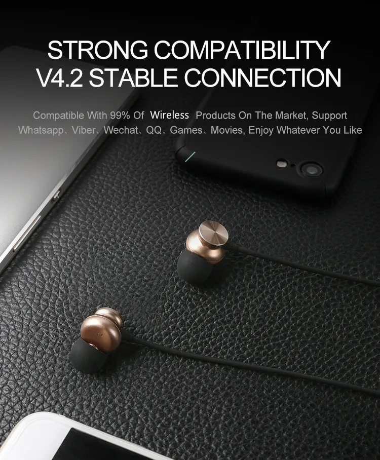 Factory waterproof wireless earphones sports earbuds with noise cancelling - ANKUX.COM