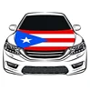 Elastic Fabrics Puerto Rico Flag Car Hood Cover Engine Flag Car Bonnet Banner