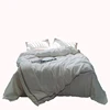 Soild color grey bed linen luxury soft bamboo life comfort sheet set