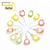 New Fruit Flavor Cartoon Animals Shape Hard Candy Pin Pop Lollipops with Mint Tablet Candy