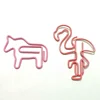 High quality fancy plastic coated customized small different animal bird paper clips