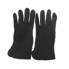 Police Waiter Cotton hand gloves White Black embroidered masonic gloves