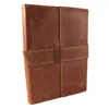 Handstitch rustic refillable leather journals australia travel genuine leather journal hand made with high quality for trips