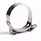 Stainless steel T type heavy duty hose clamp with spring