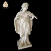 Best selling decoration marble stone woman statue with violin NTMS-278Y