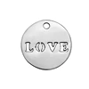 Custom engraved jewelry logo charm fashion jewelry tags your own brand logo charms for bracelets
