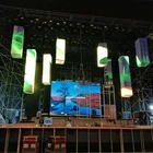Vivid Color Transparent Glass LED Video Screen in Club DJ Booth