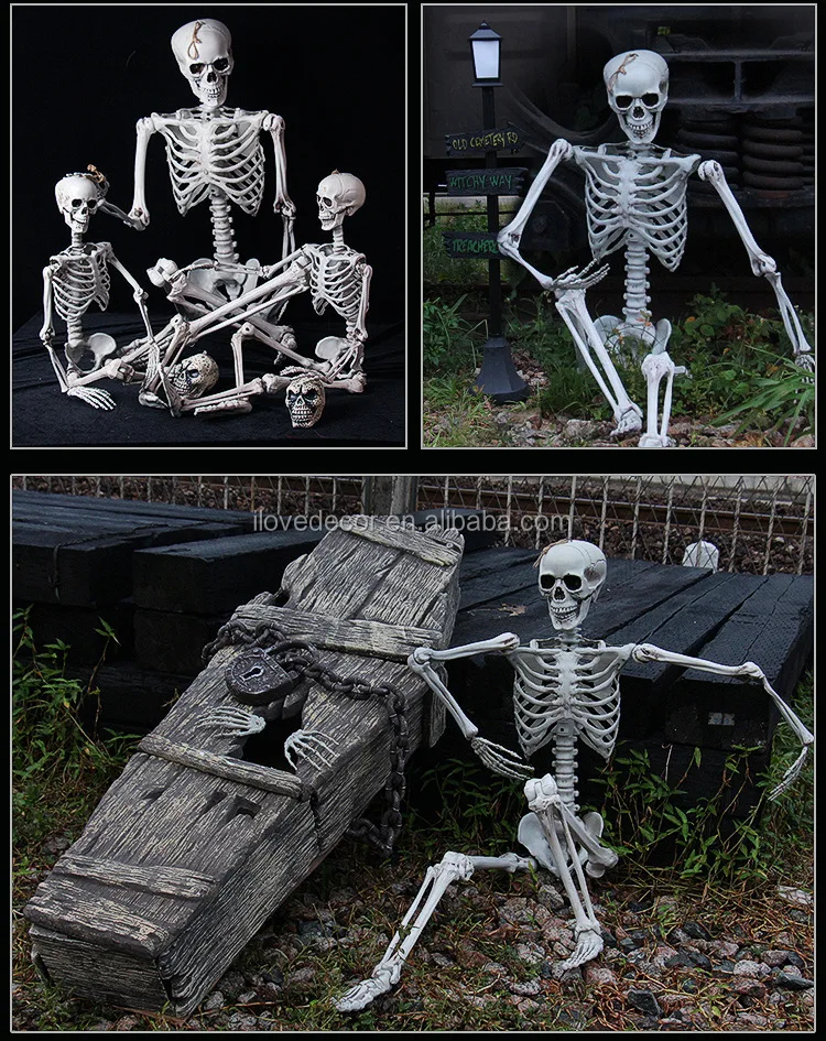 5 Feet Halloween Prop Life Size Skull Skeleton Haunted House Decoration Halloween Skeleton, High Quality Halloween Skeleton,Life Size Skeleton Skull,Skull Home Decor