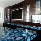 Kitchen blue agate countertop
