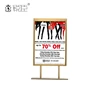 UK Warehouse Advertising Stand Standing Poster Display Rack Poster Sign Holder Metal POP Display Rack