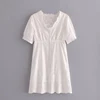 Top selling product latest fancy simple design ladies white custom dresses