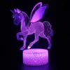 3D Unicorn Night Light, Decorative LED Bedside Table Lamp 7 Color Change Touch Mood for Kids Room Xmas Birthday Gifts