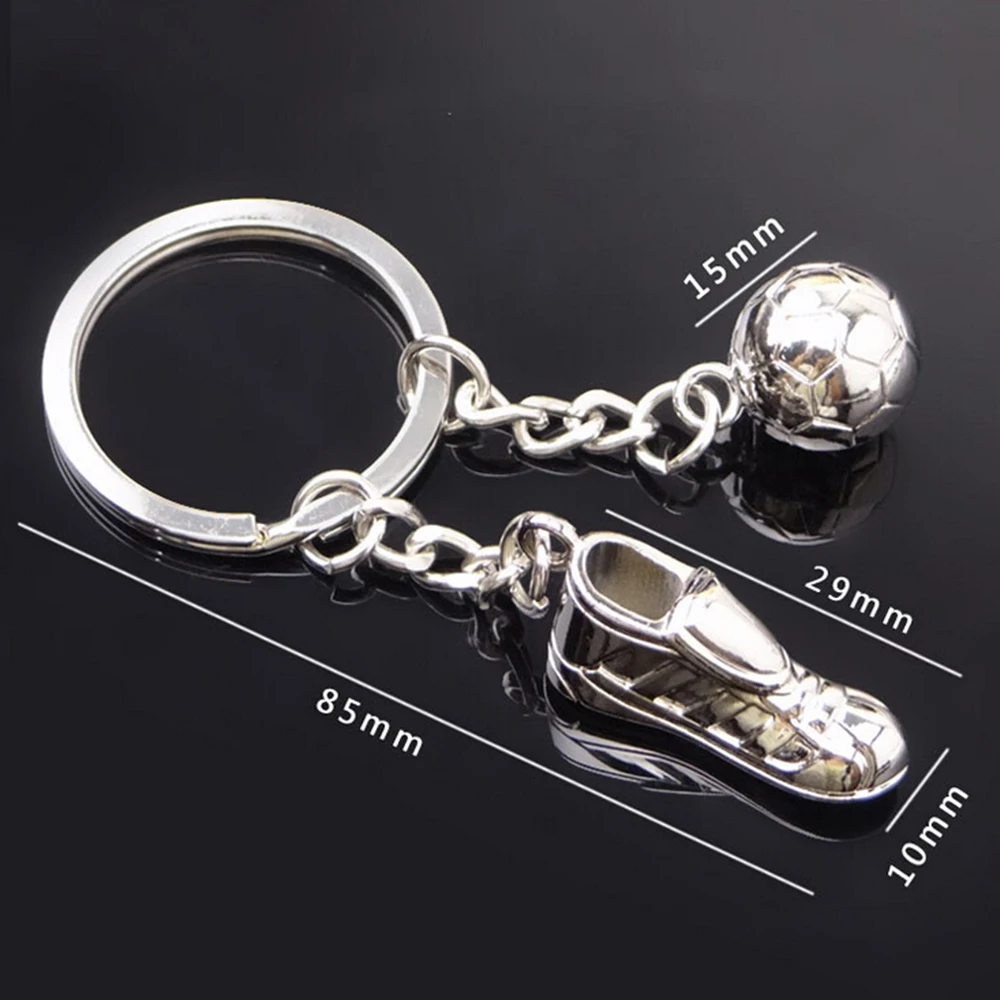 Unique-Soccer-Shoes-Football-Ball-Stainless-Steel-Metal-Keychain-Key-Chain-Ring-Gift (4)