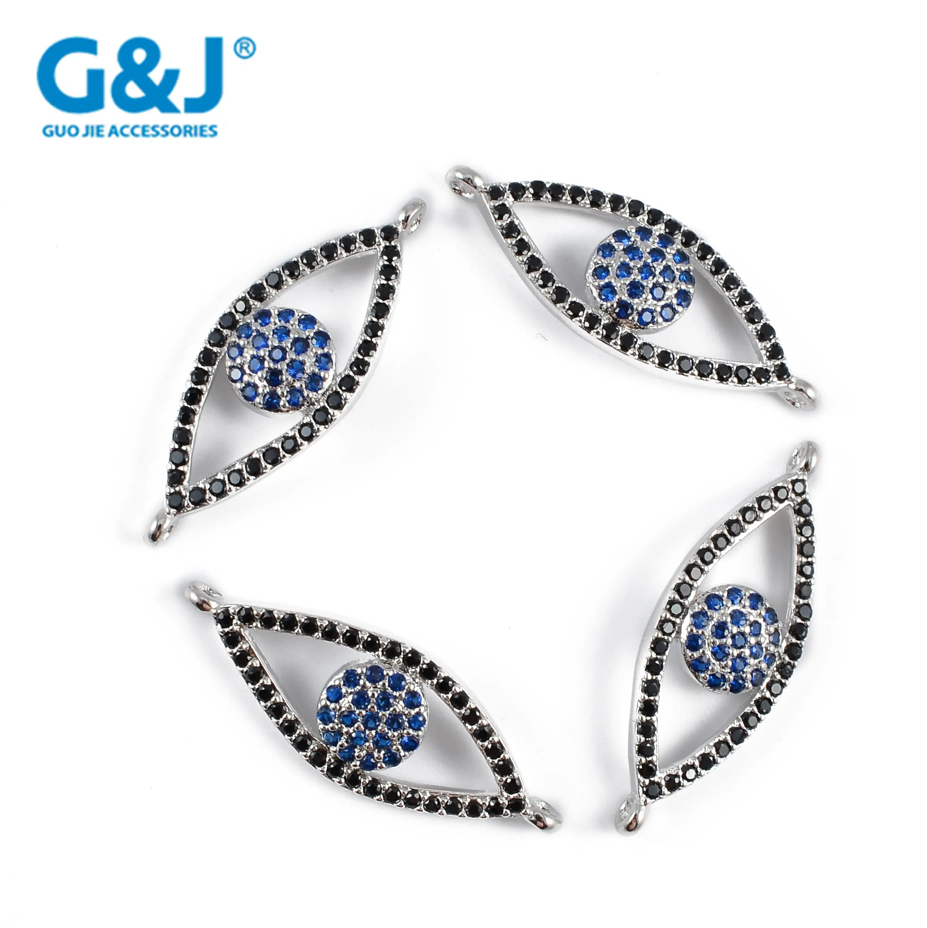 GuoJie brand micro pave CZ zircon accessories jewelry wine bracelet charm pendant